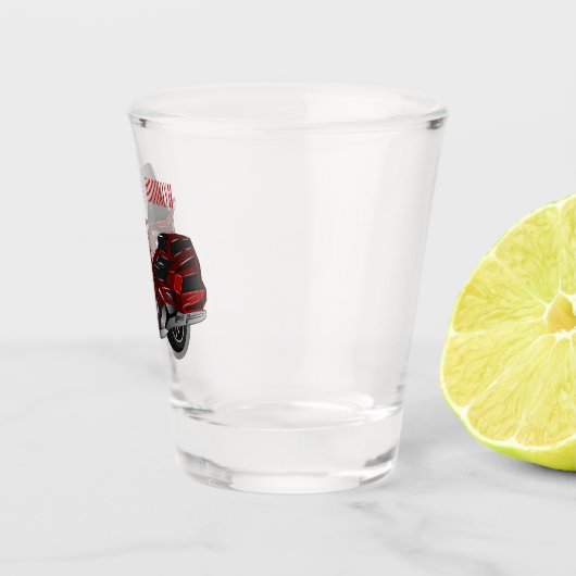 Toerental cartoon shot glas (Rechts)