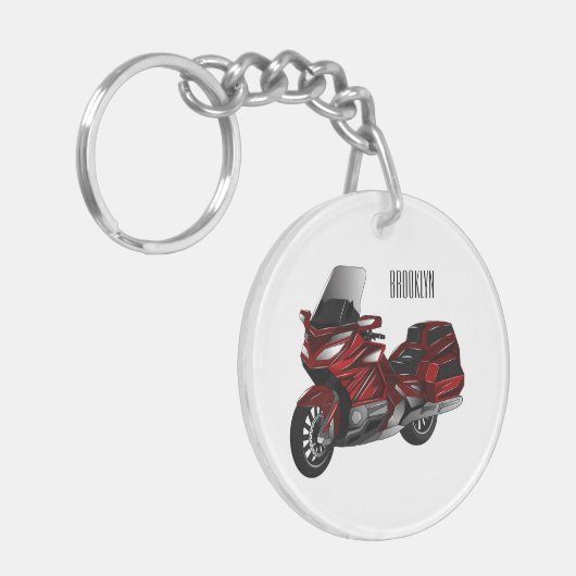 Toerental cartoon sleutelhanger (Voorkant Links)