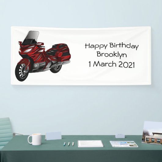 Toerental cartoon spandoek (Beurs)