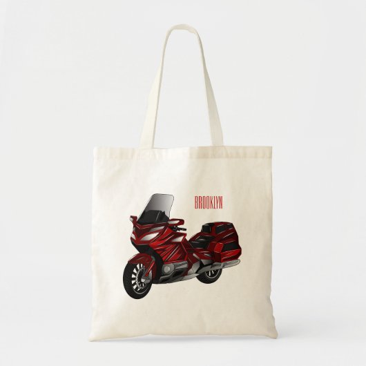Toerental cartoon tote bag (Voorkant)