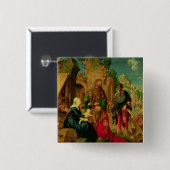 Toerental van de Magi, 1504 Vierkante Button 5,1 Cm (Voorkant /achterkant)