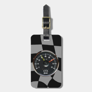 Toerenteller voor oldtimer autoraces bagagelabel