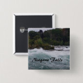 Toerisme bij Niagara Falls Vierkante Button 5,1 Cm (Voorkant /achterkant)