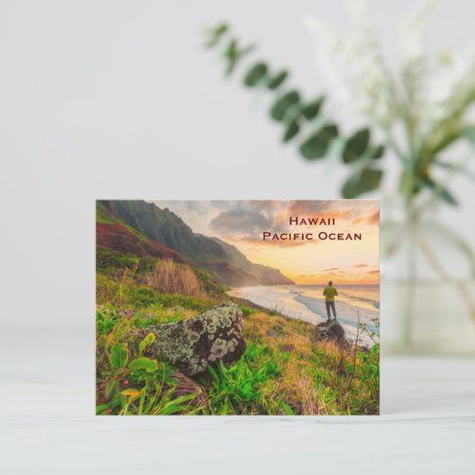  toerisme in Hawaii: Voeg daar bovenop Briefkaart (Staand voorkant)