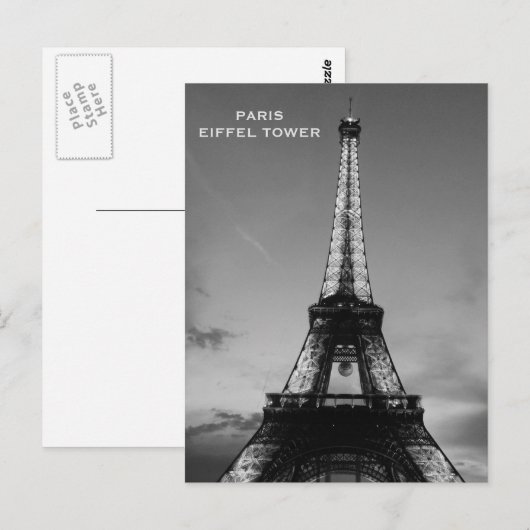  toerisme in Parijs Briefkaart (Voorkant / Achterkant)