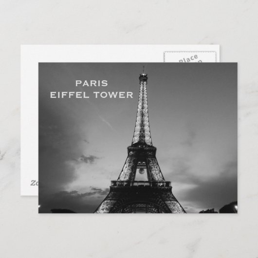 toerisme in Parijs Briefkaart (Voorkant / Achterkant)