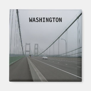 Toerisme in Washington Vintage Magneet