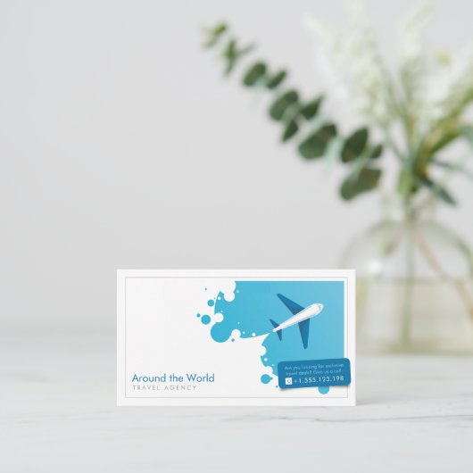 Toerisme | Reisagent Visitekaartje (Staand voorkant)