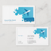 Toerisme | Reisagent Visitekaartje (Voorkant / Achterkant)