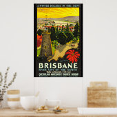 Toerisme van Brisbane Australië Poster (Keuken)