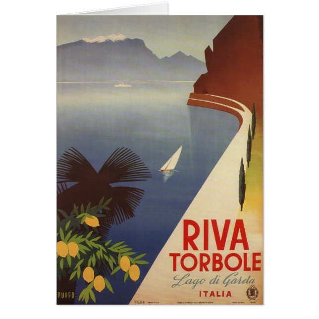Toerisme van het  meer van Garda Riva Torbole Ital (Voorkant)