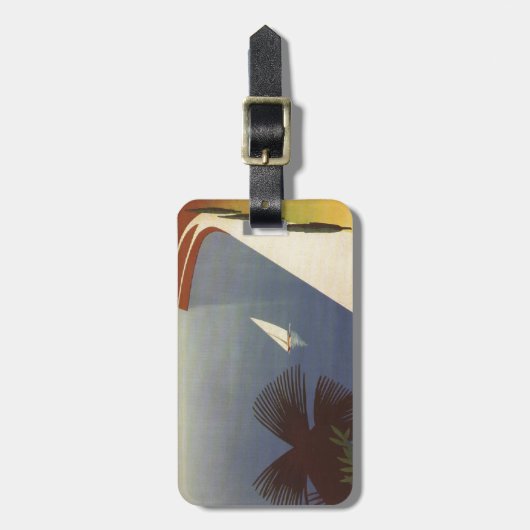 Toerisme van het  meer van Garda Riva Torbole Ital Bagagelabel (Voorkant verticaal)