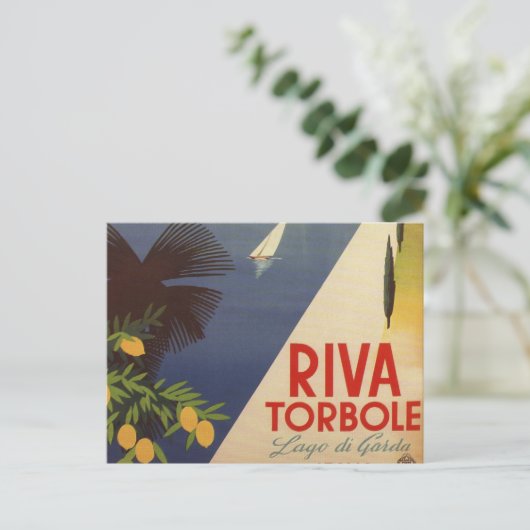 Toerisme van het  meer van Garda Riva Torbole Ital Briefkaart (Staand voorkant)