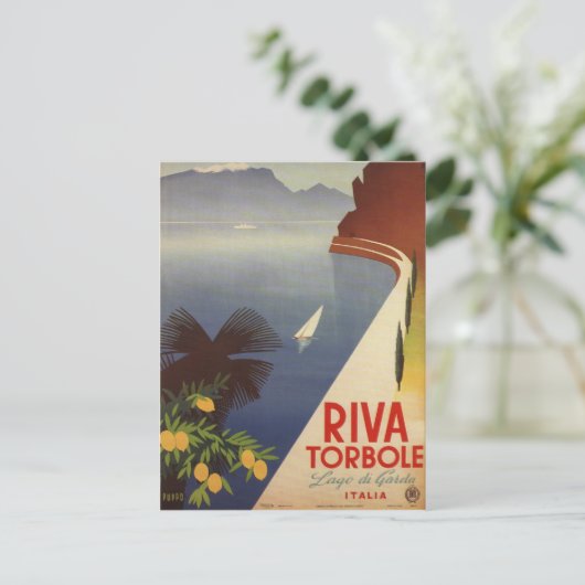 Toerisme van het  meer van Garda Riva Torbole Ital Briefkaart (Staand voorkant)