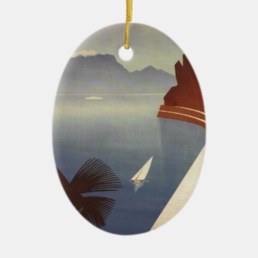 Toerisme van het meer van Garda Riva Torbole Ital Keramisch Ornament (Voorkant)