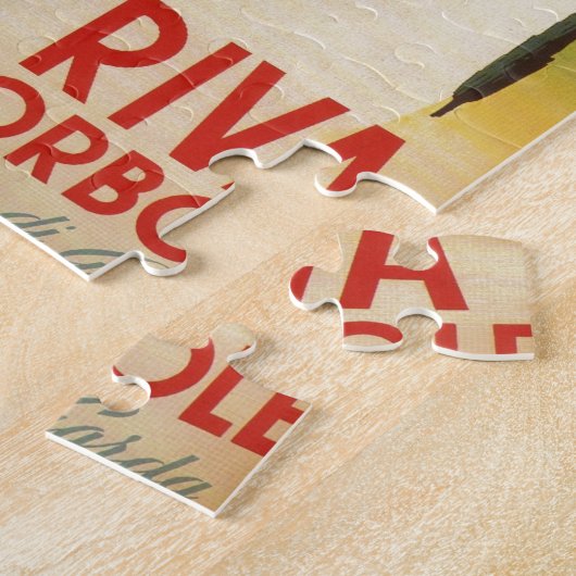 Toerisme van het  meer van Garda Riva Torbole Ital Legpuzzel (Zijkant)