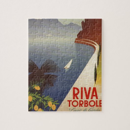 Toerisme van het meer van Garda Riva Torbole Ital Legpuzzel (Verticaal)