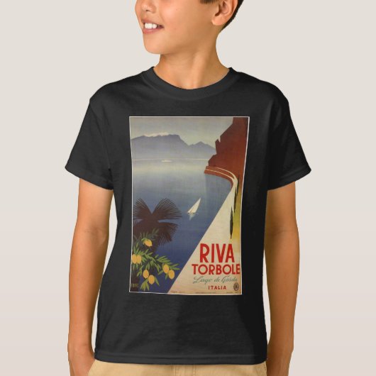 Toerisme van het  meer van Garda Riva Torbole Ital T-shirt (Voorkant)