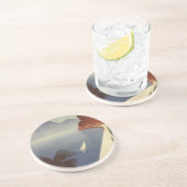 Toerisme van het  meer van Garda Riva Torbole Ital Zandsteen Onderzetter (Zijkant)