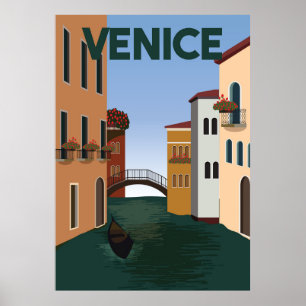 Toerisme Venetië Poster