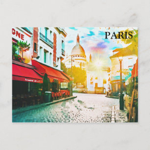 Toerisme voor reizen in Parijs Briefkaart
