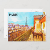 Toerisme voor reizen in Parijs Briefkaart (Voorkant / Achterkant)