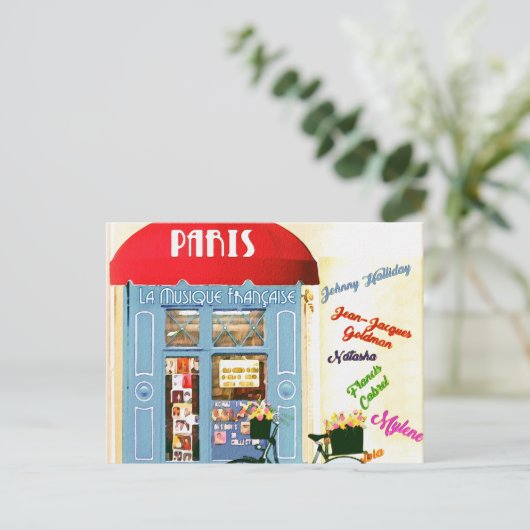 Toerisme voor reizen in Parijs Briefkaart (Staand voorkant)