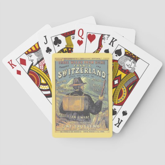 Toerismegids voor  Hoesje Zwitserland Pokerkaarten (Achterkant)