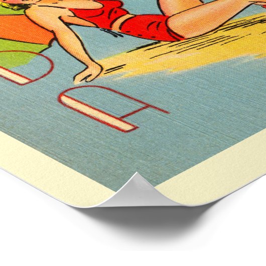  Toerismekaart Florida 1947 Poster (Hoek)