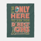 Toerist hier alleen om richting te vragen fleece deken (Voorkant)