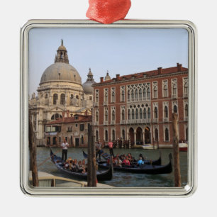 Toerist in gondels vanuit San Maria Del Giglio Metalen Ornament