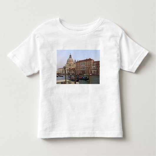 Toerist in Gondolas uit San Maria Del Giglio Kinder Shirts (Voorkant)