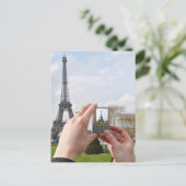 Toerist in Parijs Briefkaart (Staand voorkant)