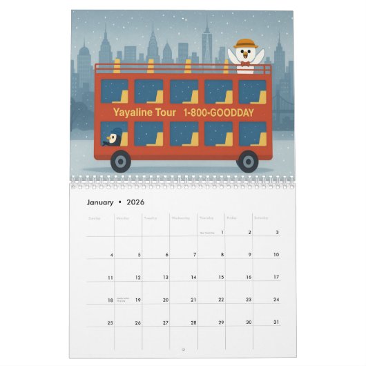 Toerist Kalender (Jan 2026)