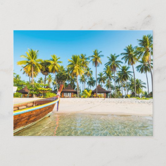 Toerist Resort's Bungalows op het strand | Thailan Briefkaart (Voorkant)