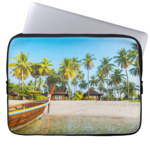 Toerist Resort's Bungalows op het strand Thailan Laptop Sleeve