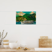 Toerist Steamer op het Diablo-meer, Skagit Poster (Keuken)