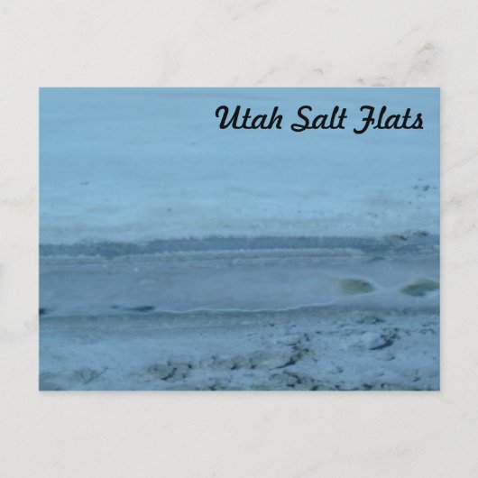 Toerist Utah Salt Flats Briefkaart (Voorkant)