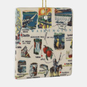 Toerist van de staat Washington Keramisch Ornament (Rechts)