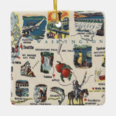 Toerist van de staat Washington Keramisch Ornament (Voorkant)