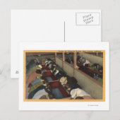 Toeristen De onderzeese tuinen bekijken Briefkaart (Voorkant / Achterkant)