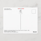 Toeristen die fietsen uitdelen briefkaart (Achterkant)