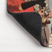  toeristen die in de Eiffeltoren in Parijs reizen Muismat (Hoek)