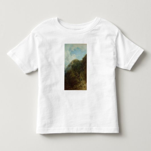 Toeristen in de bergen kinder shirts (Voorkant)