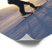 Toeristen in de bergen poster (Hoek)