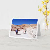 Toeristen in de Vallei van de Koningen, Luxor, Egy Kaart (Gele Bloem)