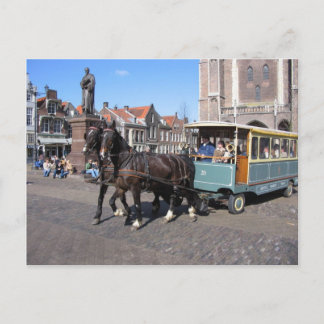 Toeristen in Delft Briefkaart