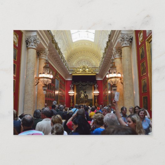 Toeristen in het Hermitage Museum Briefkaart (Voorkant)