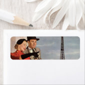  toeristen op vakantie in Eiffeltoren Etiket (Insitu)