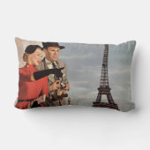  toeristen op vakantie in Eiffeltoren Kussen (Achterkant)